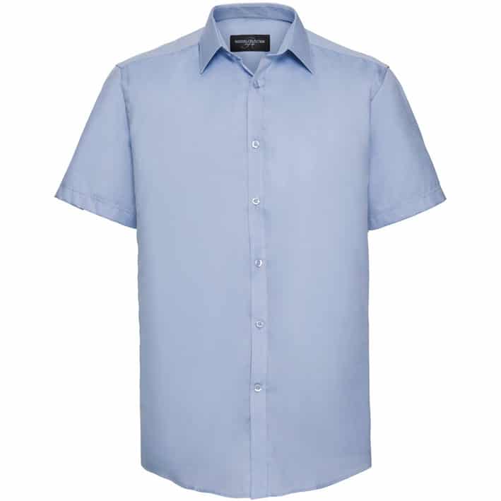 Werbeartikel Mens Short Sleeve Herringbone Shirt OR963M